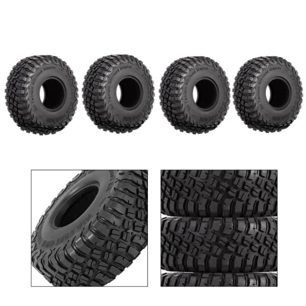 RC-däck 1,9 tum 4 st RC-set lerdäck för 1:10 RC-crawler