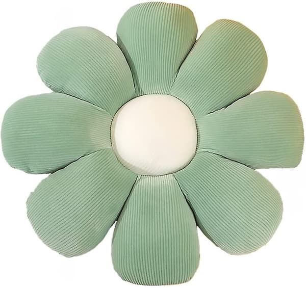 Blomsterformet pute Gulvpute Kontorstol Tatami Bilsetepute Blå Blue 40cm