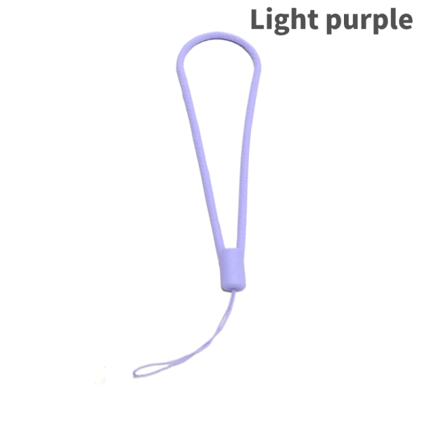 Silikon handledsrem för mobiltelefon - Universell nyckel anti-tapp Light purple