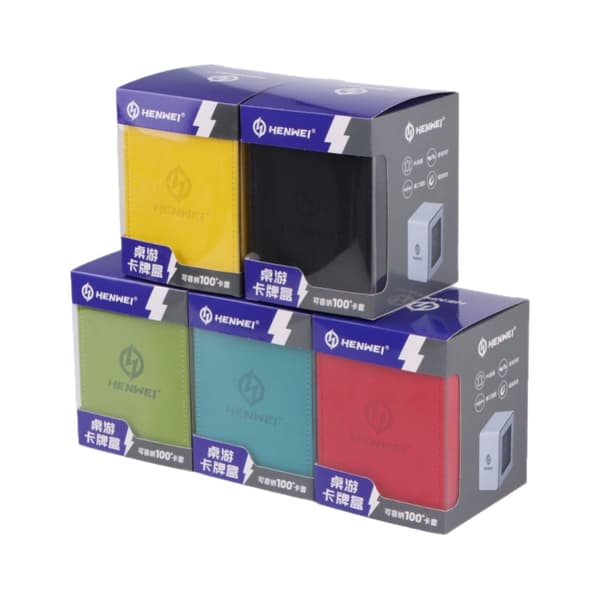 Magnetisk Kort Opbevaringsboks – PU Etui til Samlekort 100+ Kapacitet**sort black
