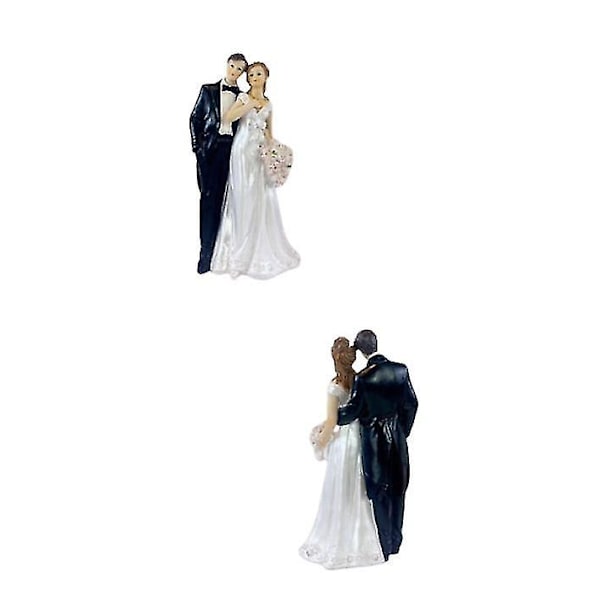 Bryllup Brudgom Harpiks Ornament Statue Kake Topper Bryllupsdekorasjon Sta style 4