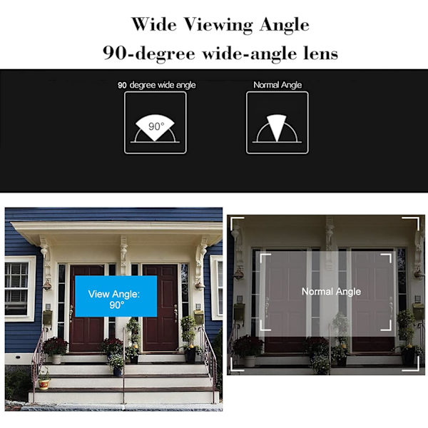 Digitaalinen ovivahti - 2,8'' - LCD-näyttö - Yökuvaus - Digitaalinen ovivahti Gold