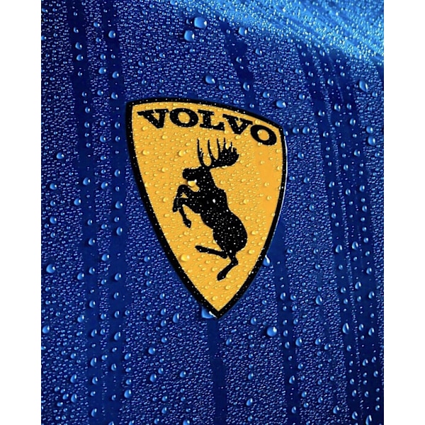 Par (2) äkta Prancing Moose VOO 3 traditionella vinyldekaler