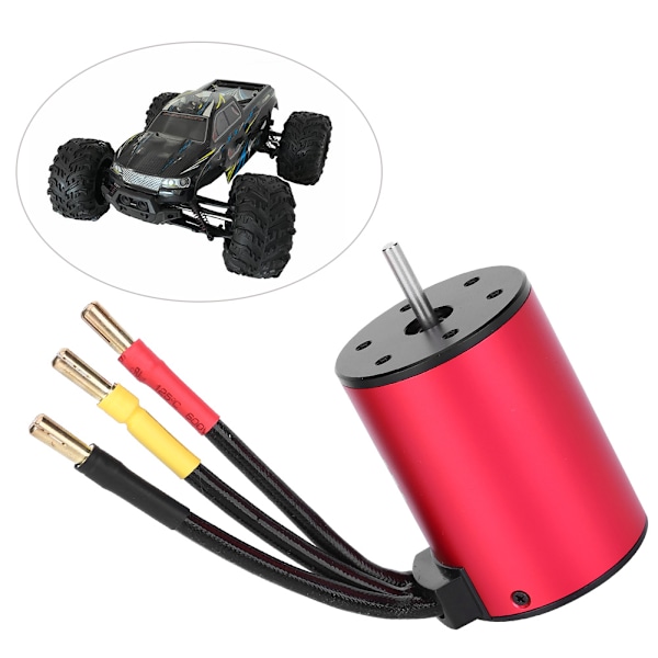 750W 4-polet HH3650 børsteløs motor til 1/10 RC bilbåd reservedele 3300KV