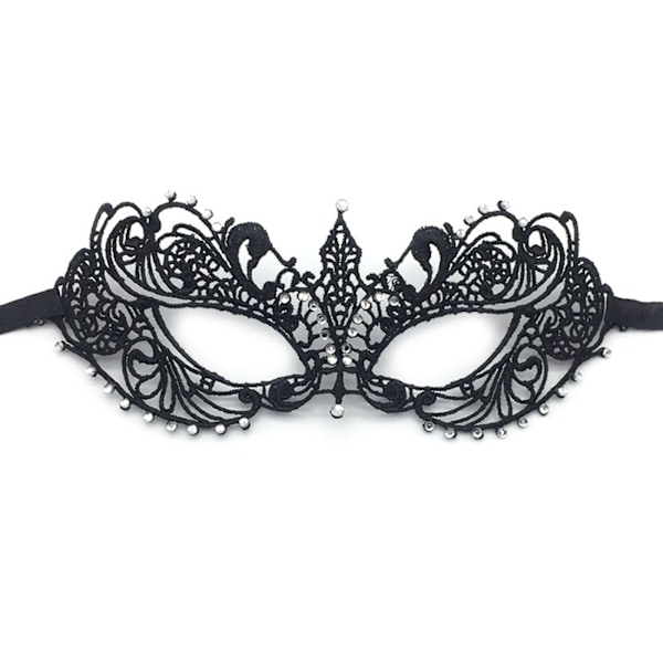 Fancy dress mask masquerade party mask silver lace diamond mask