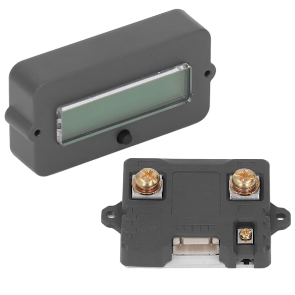 Batterimonitor Vattentät ABS Anti-Reverse Enkel Kablage Batterispänningsmätare för Säkerhet 80V 50A