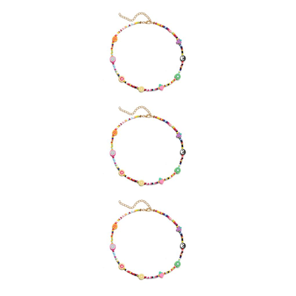1/2/3/5 Perlekjede Perlekjede Justerbar Kjede Boho Type 2 Type 2 3PCS