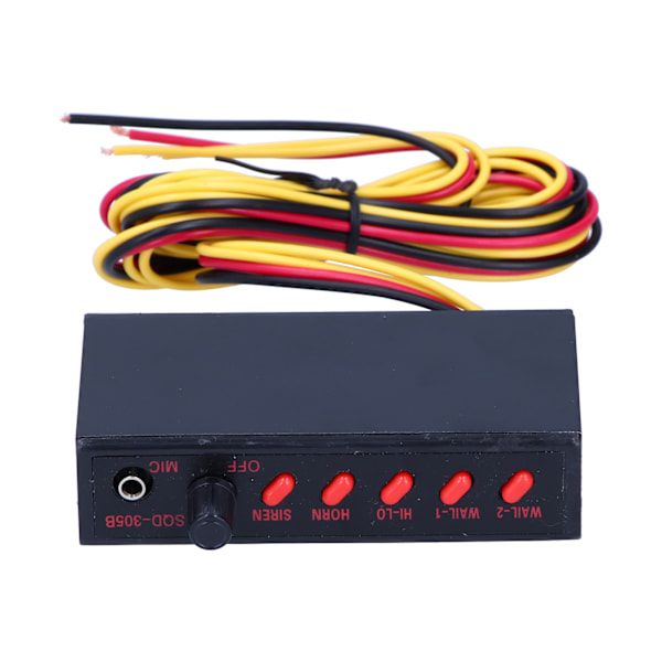 12V 100W 125DB Bilhorn Megafon 5 Lyder Nødalarm Sirene for Bil Motorsykkel