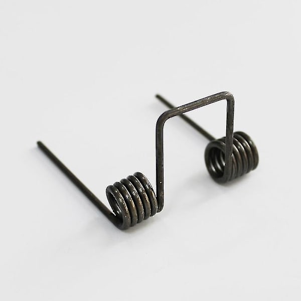 Dobbelt torsionsfjeder, tråddiameter 2,5 mm OD. 15,5 mm fodlængde 65 mm 5 viklinger