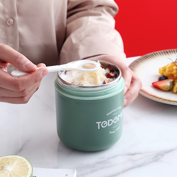500ml Rostfri Termos Matlåda med Sked för Barn C
