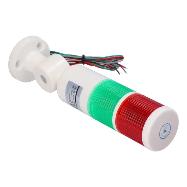 BERM Signaltårn Altid Lys 2 Farve LED Lys Foldbar Advarselsenhed med Buzzer AC220V