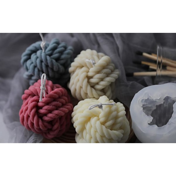 DIY - Silikonformar för bollformade ljus