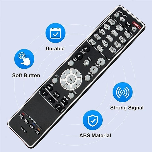 Rc017sr Stereo Receiver Fjernkontroll Erstatning Av Hjemmekino Receiver Sr6007 Nr1603 Sr5007