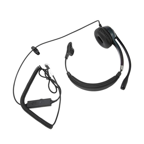 Telefon Headset Professionel Støjreducerende Enkelt Øre Kundeservice Headset til Call Center Kontor RJ Interface