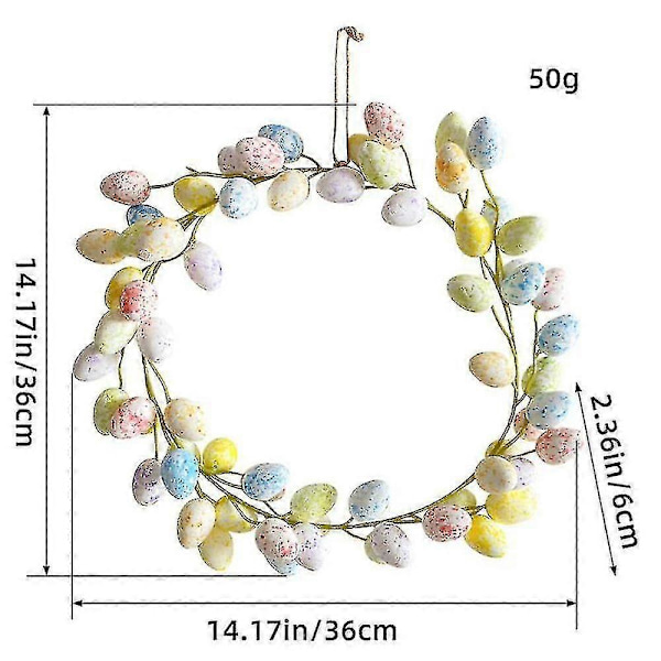 Påskepynt Påske 36cm Påskekrans Påskedekoration