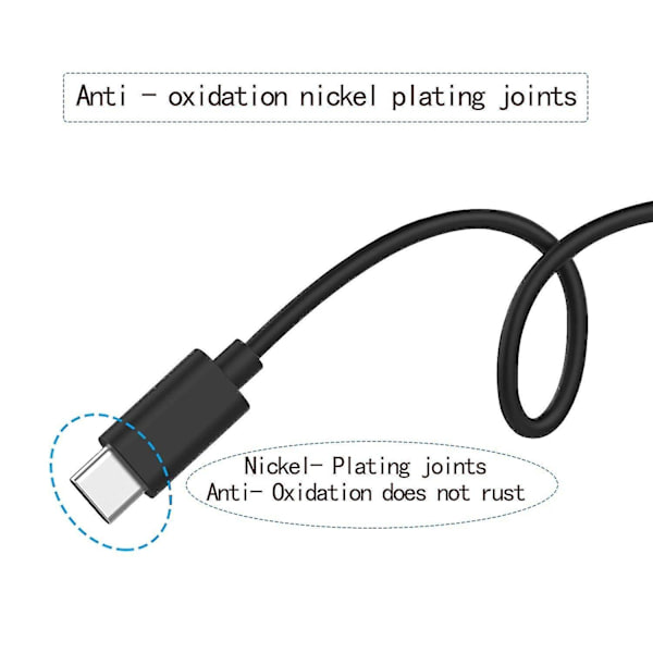 Kompatibel Samsung Smart TV fjernkontroll laderkabeladapter trådløs USB type C lading