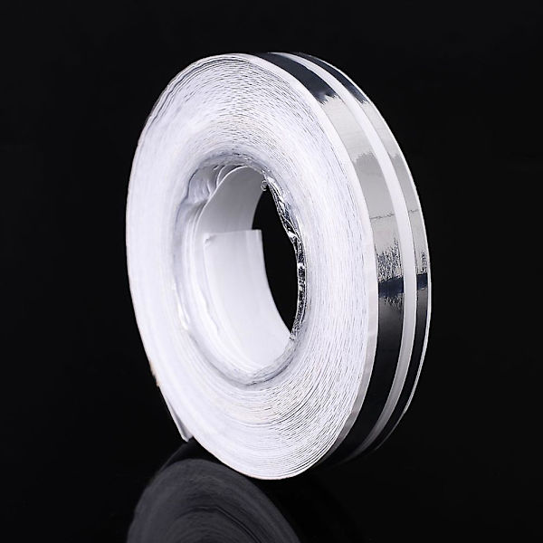 Pinstripe-teippi Decal Steamline Pinstripetape (hopea) Silver