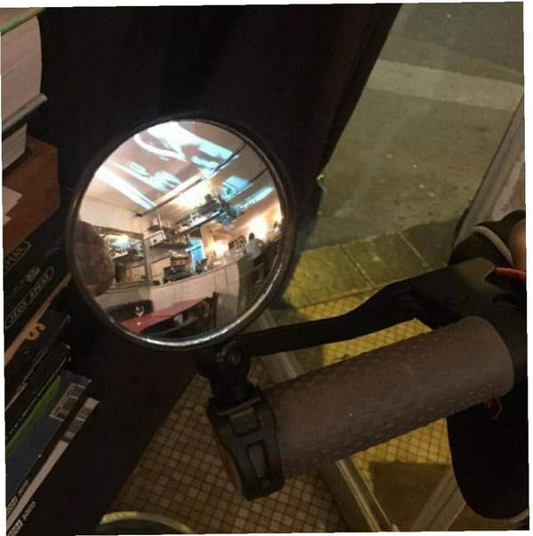 2 stk. cykelspejle til elektrisk scooter Justerbart bakspejl Reflektor Styrbart styr 5.3 Sort