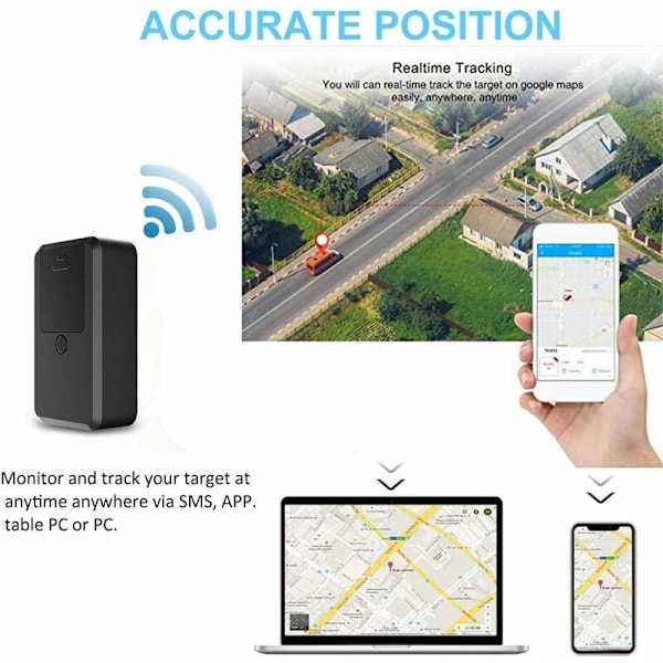 Mini GPS-tracker, Anti-tyveri Bærbar Real-time Personlig Og Køretøj