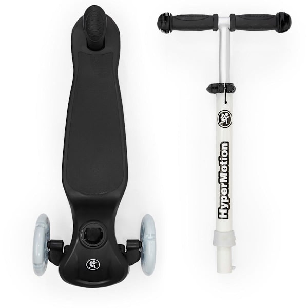 TRINGO trehjulet balance scooter, 3-8 år - sort + lysende LED hjul[qb] Black