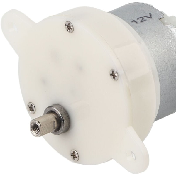 12V 10Rpm DC Miniatyrväxelmotor, Lågvarvig Elmotor med Terminal Mute Gear Rotation, Hög Prestanda och Hållbar