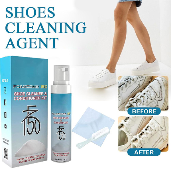 100 ml skorengörare Sneaker Tennis Läder Vita Skor Rengöring F