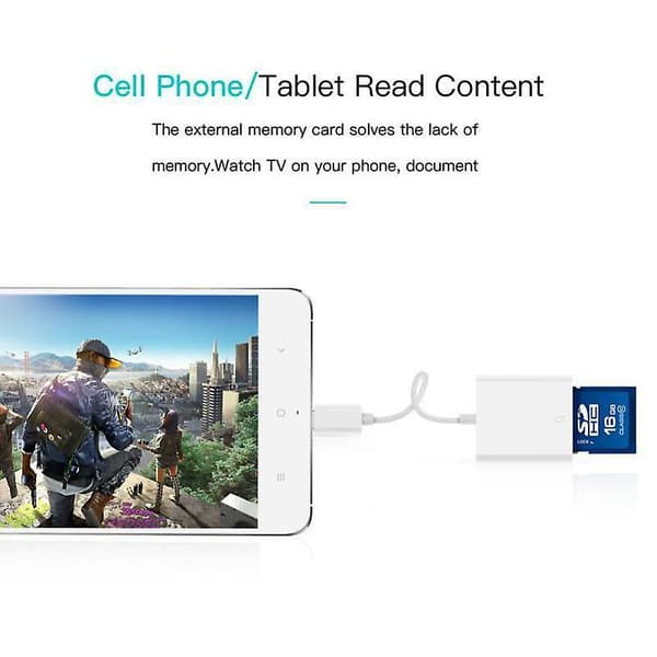 USB 3.1 Type C - SD-korttikamera lukija OTG-sovitin kaapeli Ipad Pro puhelimelle