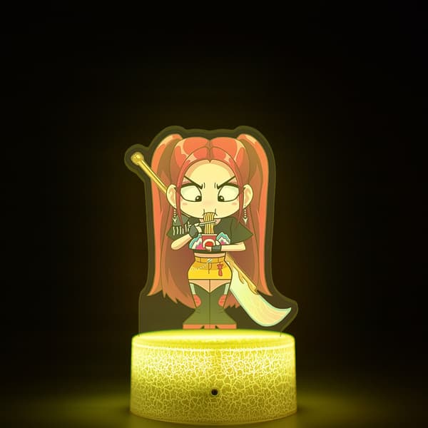 Hot Selling K-POP Demon Hunter Natlampe | Revnet Touch 16-Farve Lampefod, Perfekt til Soveværelsesindretning//Derpy Series E Derpy Series E