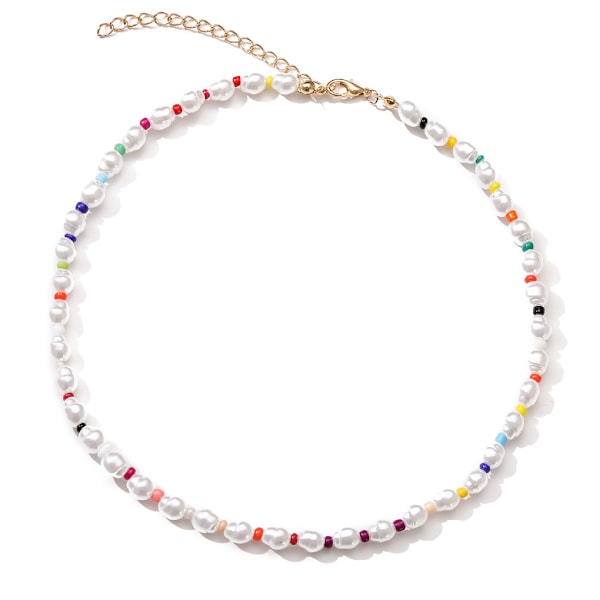 1/2/3/5 Perle Halskæde Perle Choker Justerbar Kæde Boho Type 3 Type 3 2PCS