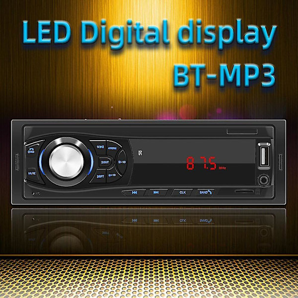 Auton Bluetooth-autonstereot, jossa USB, SD, USB, FM-radio ja MP3-soitin, PC-tyyppi: 12-pin -8014