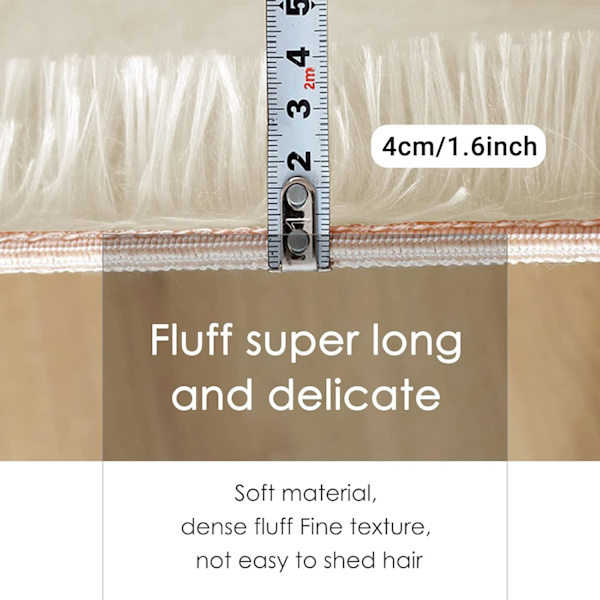 Rundt tæppe, moderne shaggy gulvtæppe, soveværelse seng tæppe, behagelig blød skridsikker shaggy gulvmåtte, fluffy tæppe, lilla, 60cm/24inch