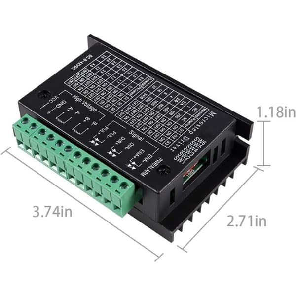TB6600 Stepper Motor Drivers, 4-pack 4A CNC Mini Digital Driver Controllers för 42/57/86