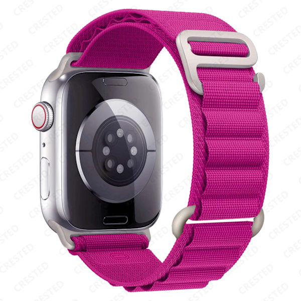 Alpin-lenkki Apple Watch -rannekkeelle 49mm 44mm 40mm 45mm 41mm 42mm 38mm 49 44 45 mm rannekoru iWatch sarja 7 6 3 se 8 Ultra 49 ranneke Barbie-puuteri Barbie powder 38mm 40mm 41mm