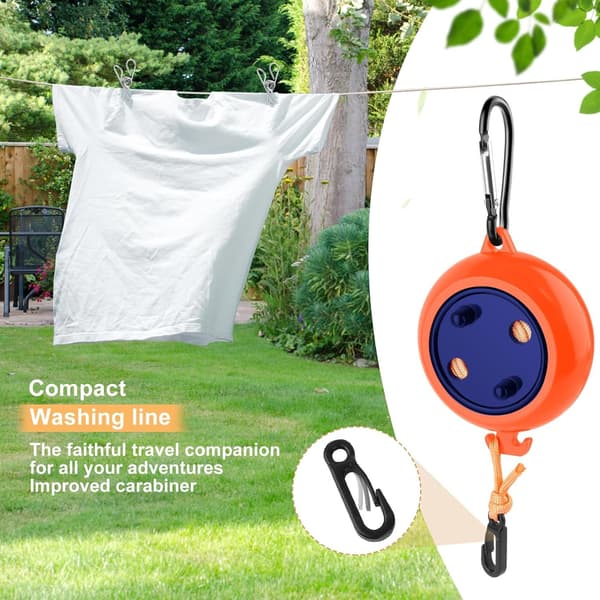 Tvättlina Retractable 10m 2-pack LWMTT