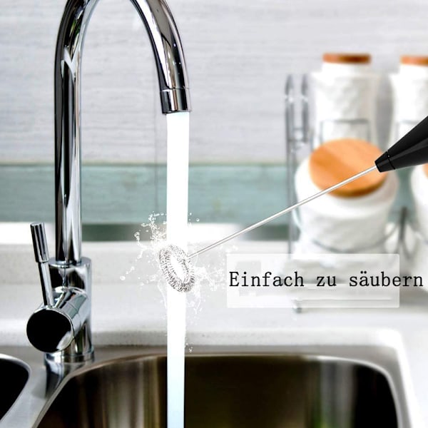 Melkeskummer, bærbar drikkeblander, håndmaskin