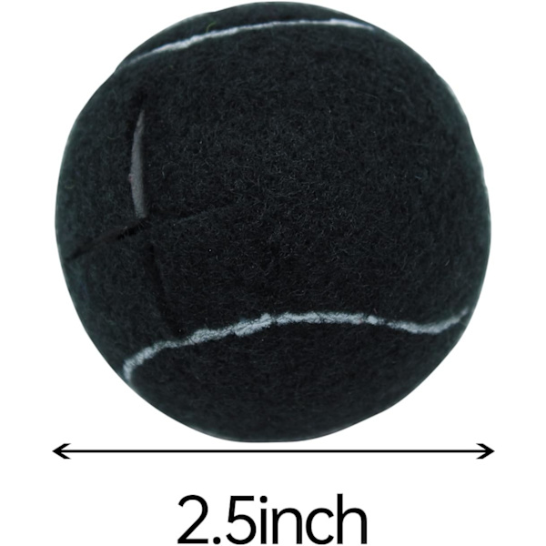 4 tennisbolde til møbelben og gulvbeskyttere, sort