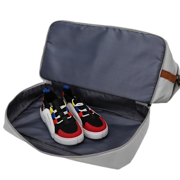Stor duffelbag, lett treningsbag for reise, khaki Khaki