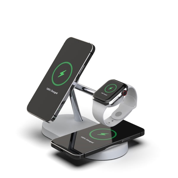 3-i-1 MagSafe trådløs oplader til iPhone / Apple Watch / AirPods