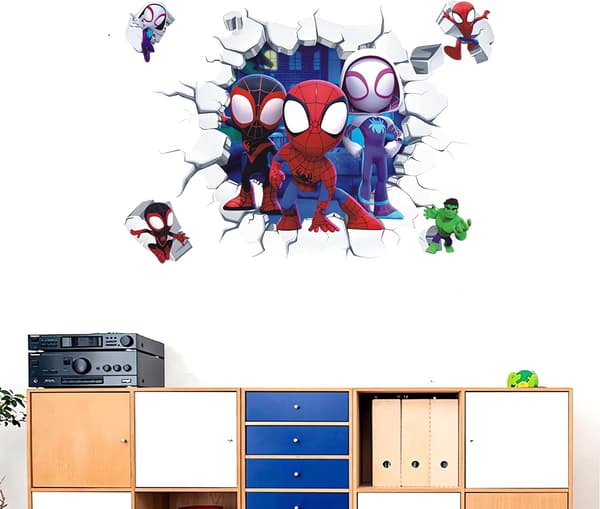 3D-efektitarra Spiderman Ultimate seinätarra lapsille