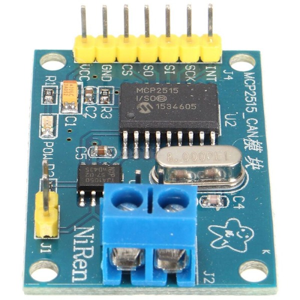 MCP2515 CAN BUS TJA1050 vastaanotinmoduuli SPI SCM 51 -protokollalle, uusi, sininen