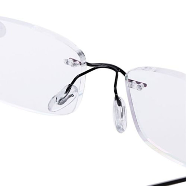 Læsebriller Briller Memory Titanium SØLV STYRKE-100 - Perfekt sølv[qb] silver Strength-100