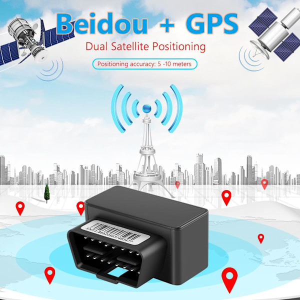 OBDII GPS-tracker til biler Beidou satellit gps biltyveri beskyttelse H