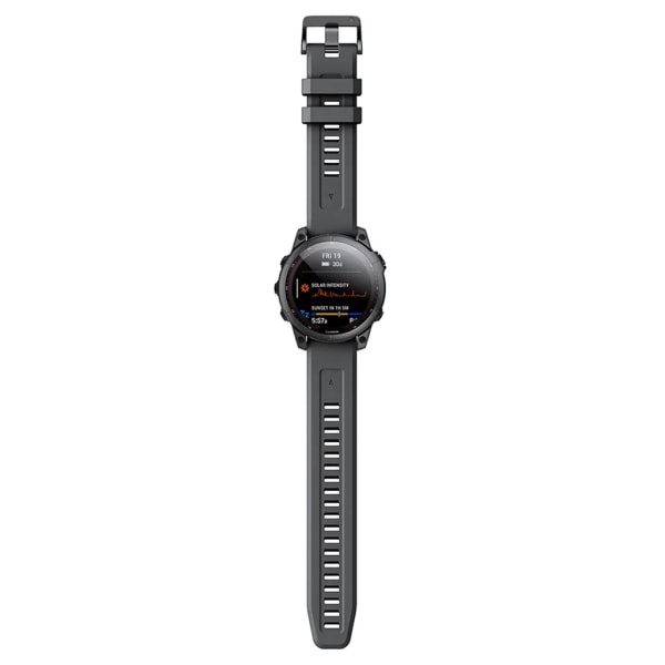 20MM Rem til håndled i silikone med hurtigspænde til Garmin Fenix ​​7S/6S/6S Pro/5S/5S Plus/Descent Mk2S ur (sort) Sort
