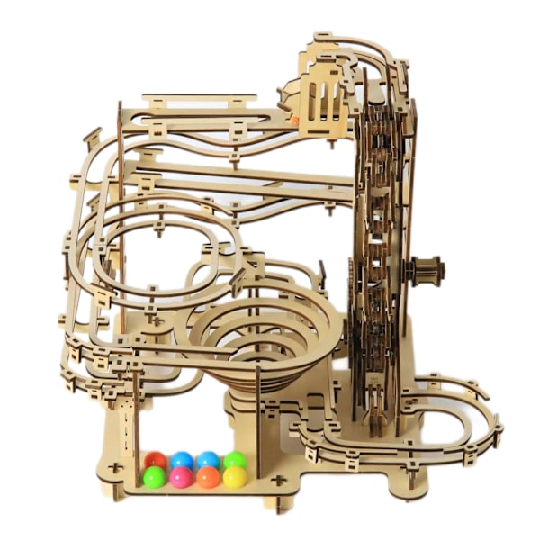 3D Träpussel Mekaniskt Rolig Intellektuell Leksak för Födelsedag Julgåva log color