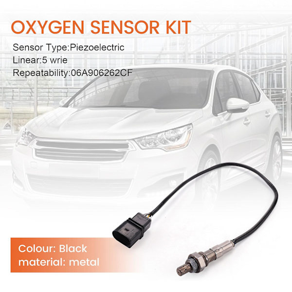 5-leder Lambda Sensor 06A906262BR for V#W Golf Plus 1.6 & A3 2003-2011 1.6 Probe Units 06A906262CF[qb]