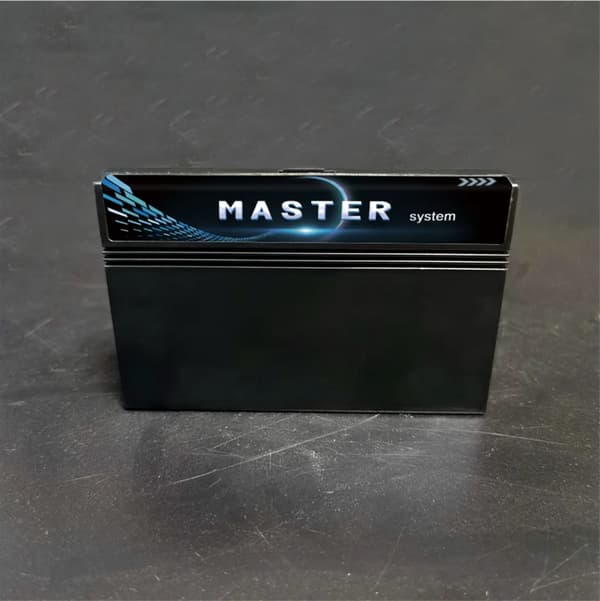 DIY Super 600 i 1 Master System-spelkassett för SEGA Master System-spelkonsolkort BlackShell Label 1