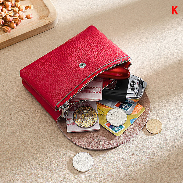 Cowhide Small Wallets For Women Fashion Female Short Coin Purses