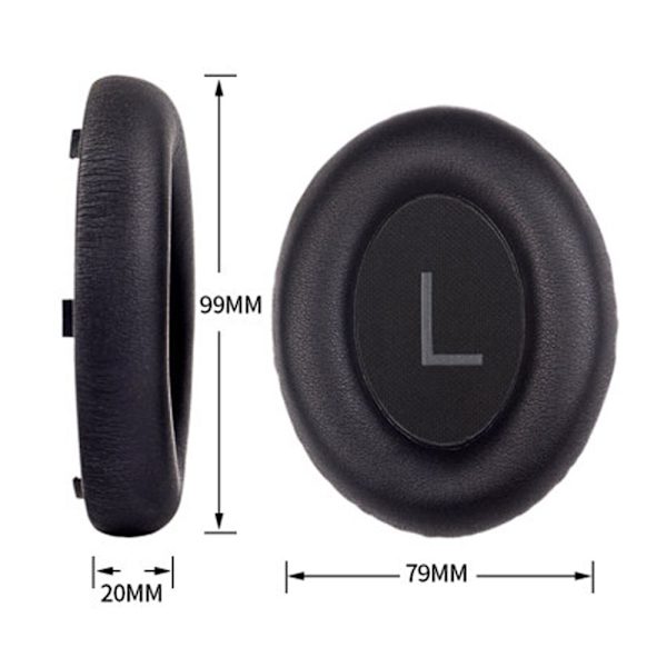 Øreputer for Bose 700/NC700 hodetelefoner 1 stk dark gray