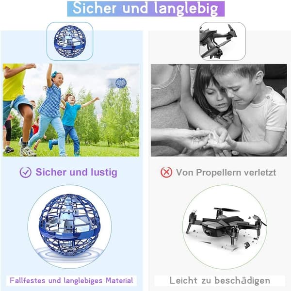 FLYNOVA Hover Ball Mini Drone - Flyvende bold Flyvende bold Flyvende eller