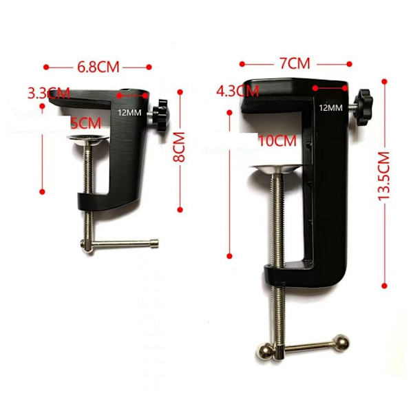 Bracket Clamp Desk Lamp Clamp HVID white